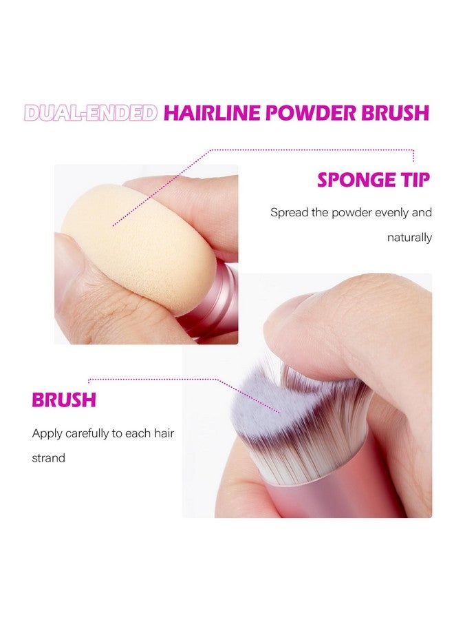 أكوملير صبغة شعر أكوملر لتجديد جذور الشعر، بودرة لتجديد جذور الشعر، بودرة خالية من التلك لخطوط الشعر الخفيفة، تغطية فورية للشعر الرمادي، بودرة شعر للنساء والرجال، تتضمن فرشاة مكياج (بني غامق، 0.42 أونصة) - Image 5