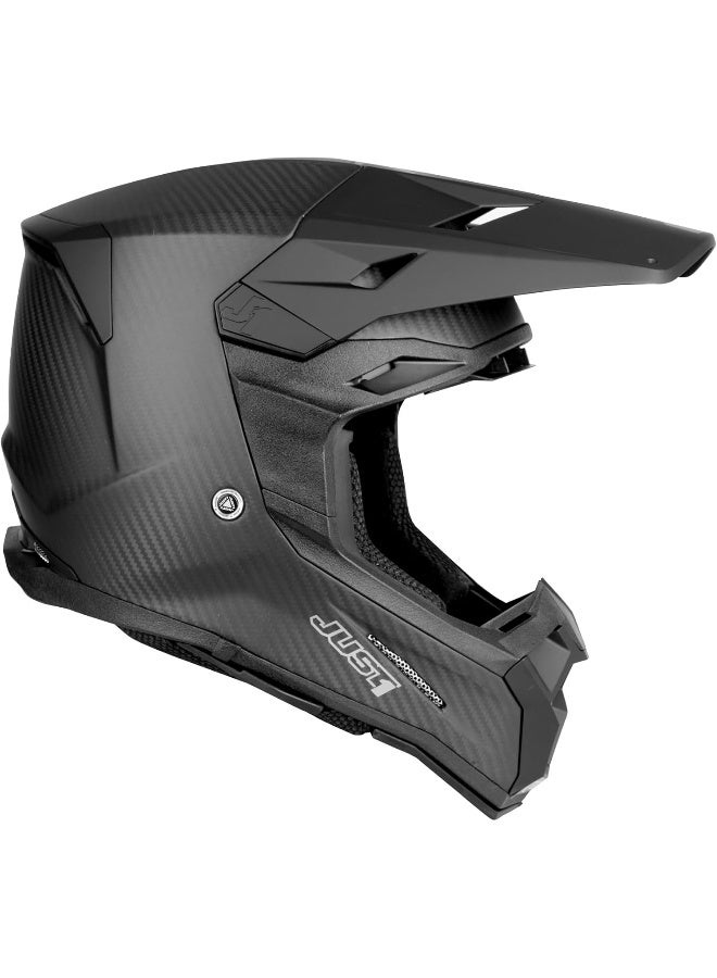 Just 1 J22 Solid Lightweight Carbon Fiber Off-Road Motorcycle Helmet - Image 2