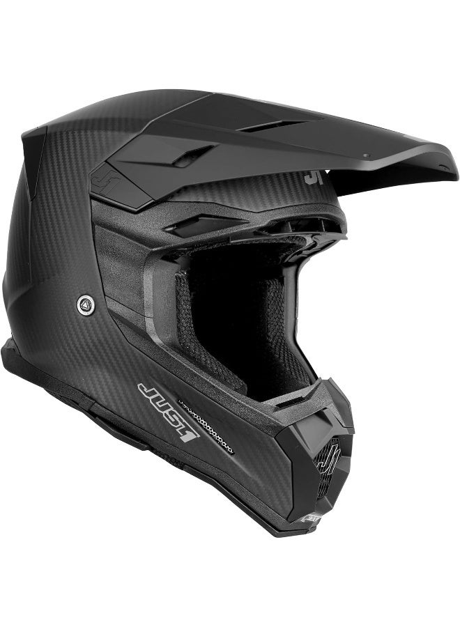 Just 1 J22 Solid Lightweight Carbon Fiber Off-Road Motorcycle Helmet - Image 1