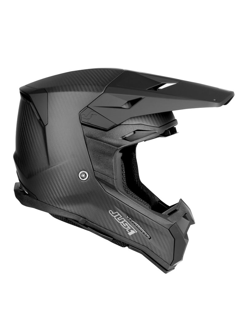 Just 1 J22 Solid Lightweight Carbon Fiber Off-Road Matte Motorcycle Helmet - 680021  - Image 2