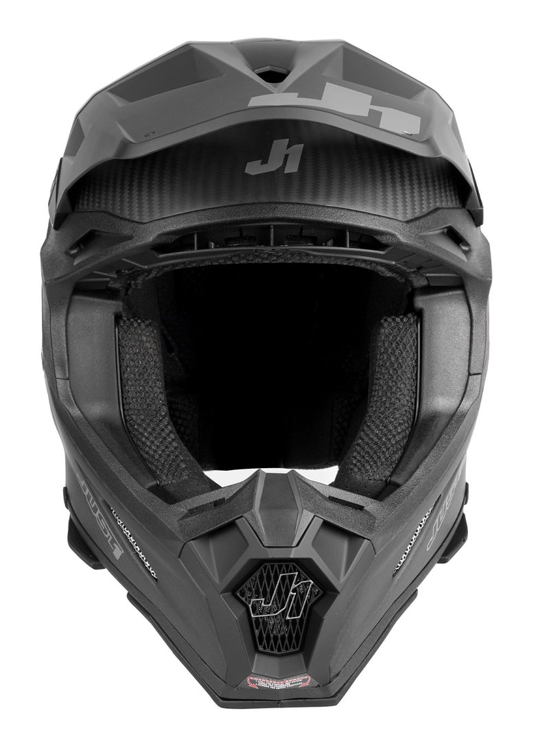 Just 1 J22 Solid Lightweight Carbon Fiber Off-Road Matte Motorcycle Helmet - 680021  - Image 3