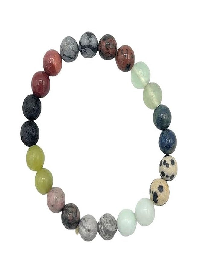 DEVAMA THE DIVINE - Natural Healing Crystal combination of 8mm Beads Triple Protection Money Magnet Amethyst Clear Quartz (Amethyst Bracelet) - Image 3