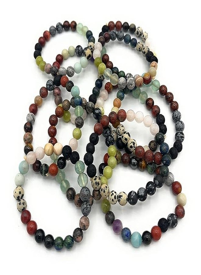 DEVAMA THE DIVINE - Natural Healing Crystal combination of 8mm Beads Triple Protection Money Magnet Amethyst Clear Quartz (Amethyst Bracelet) - Image 4