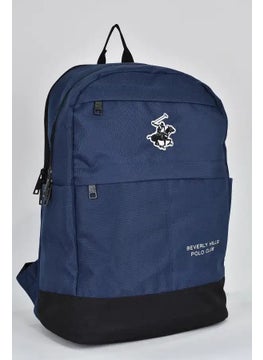 BEVERLY HILLS POLO CLUB Unisex Multi Compartment Daily Travel School Backpack Navy Blue 04168  - Image 2