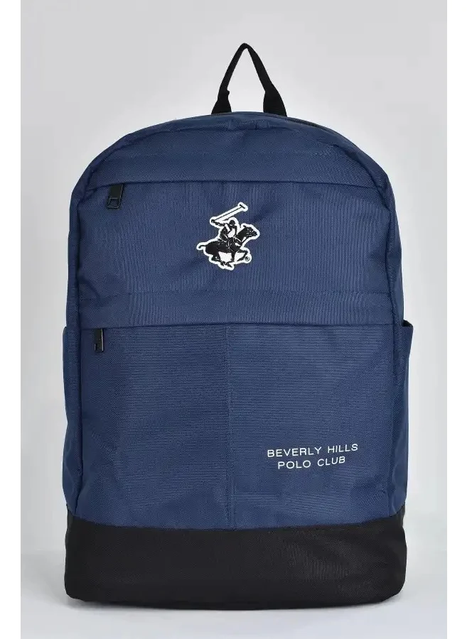 BEVERLY HILLS POLO CLUB Unisex Multi Compartment Daily Travel School Backpack Navy Blue 04168