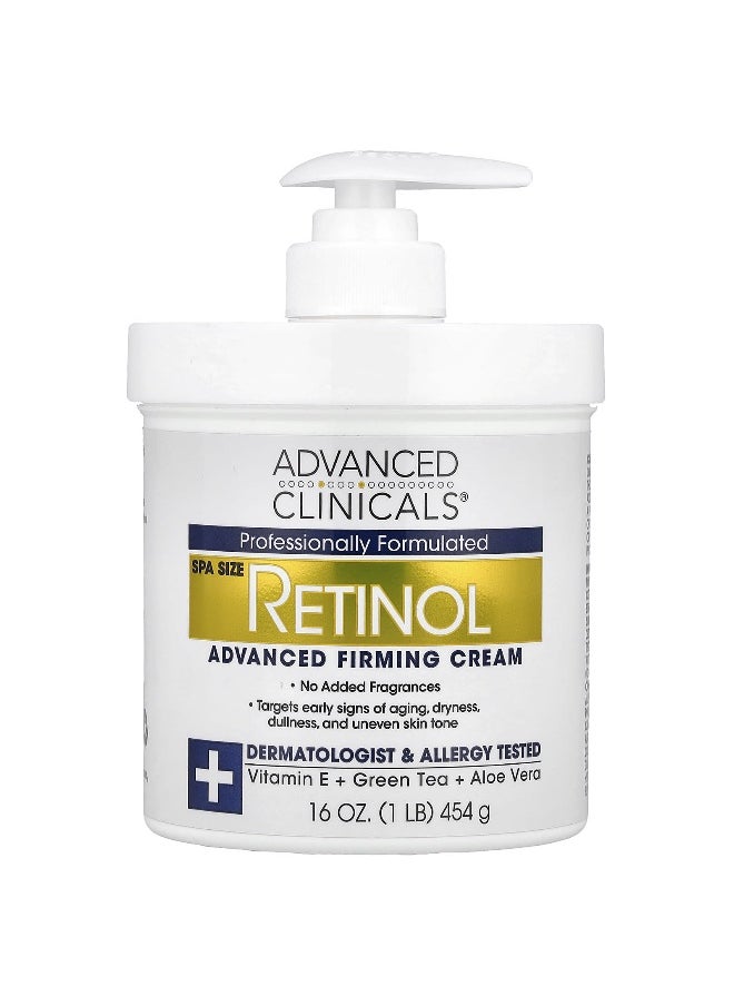 Advanced Clinicals - Advanced Clinicals, Retinol, Advanced Firming Cream, 16 oz (454 g) - Image 1
