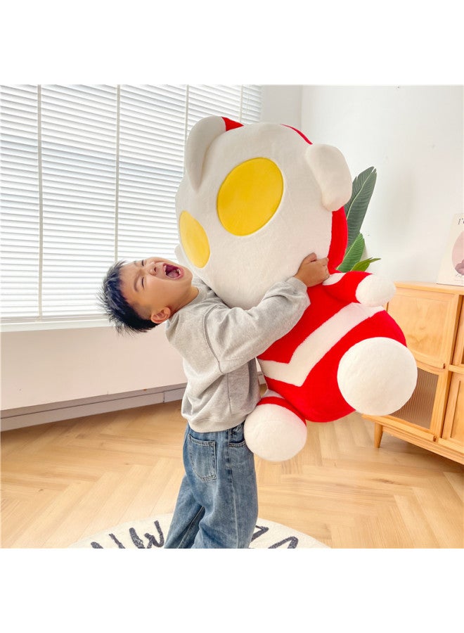 Super Soft Doll Plush Toy Winter Boys' Ragdoll Ultraman Sleeping Pillow Children Doll Bed-Specifications:Savin Ultraman 80cm-Color:Red  - Image 4