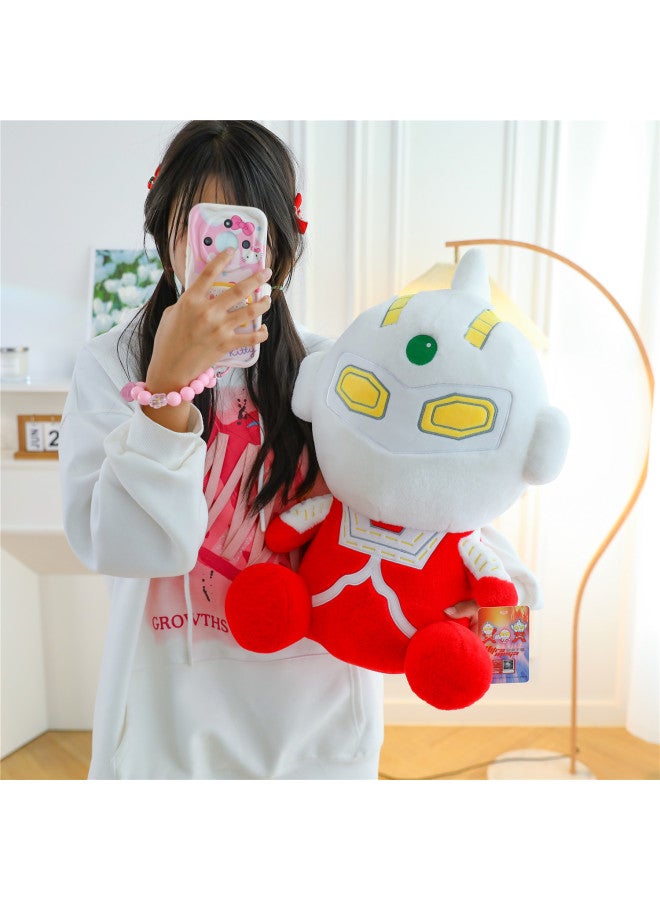 Super Soft Doll Plush Toy Winter Boys' Ragdoll Ultraman Sleeping Pillow Children Doll Bed-Specifications:Savin Ultraman 80cm-Color:Red  - Image 1