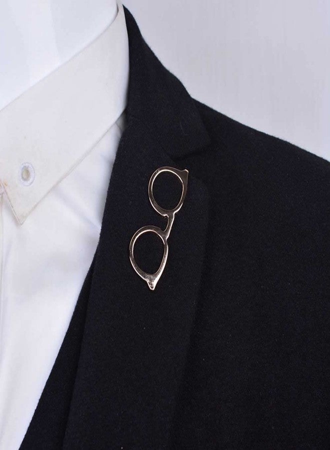 Teensery 3 Pcs Metal Tie Clip Glasses Shape Tie Bar Clasp Mens Necktie Clip Pin for Anniversary Wedding Business Meeting - Image 4