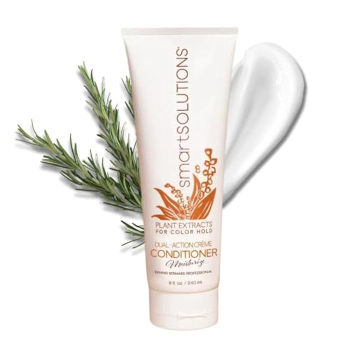 SMART SOLUTIONS Dual-Action Creme Conditioner | Sulfate, Paraben & Sodium Chloride Free| Color Safe & Chemically Treated Hair Safe (8 Fl Oz) - Image 1