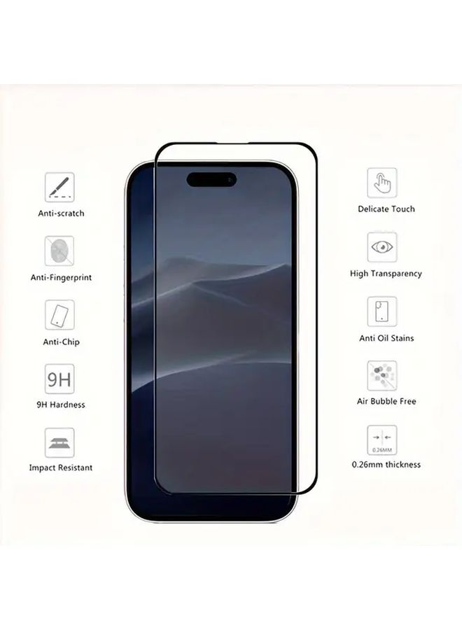 Transparent Tempered Glass Screen Protector For iPhone 13 - Image 2