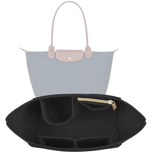 Lckaey purse Organizer Insert for le pliage organizer tote insert Large handbag organizer inserts large bag insert 1032black-L - Image 1
