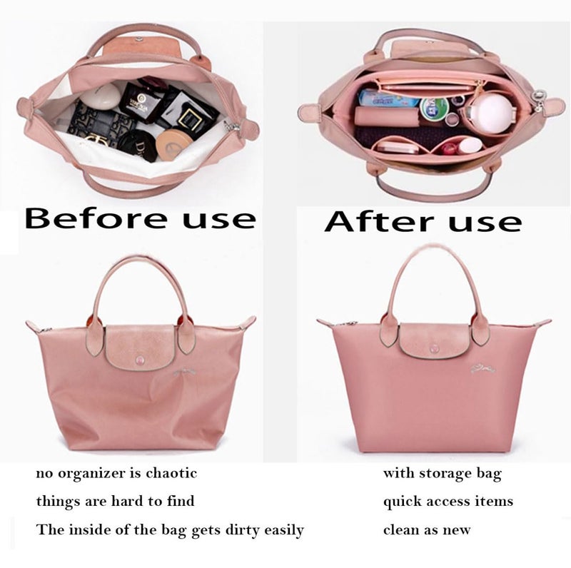 Lckaey purse Organizer Insert for le pliage organizer tote insert Large handbag organizer inserts large bag insert 1032black-L - Image 5
