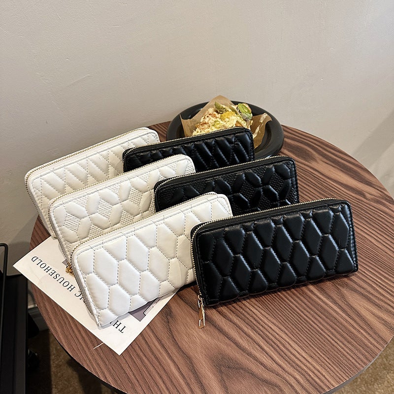 Multifunctional Solid Color PU Leather Wallet, RFID Blocking Design Portable Daily Storage Purse for Cards Cash Coin Business Use - Image 2