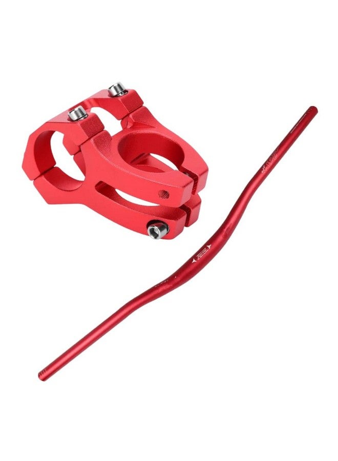 FASTPED Bicycle Handle Stem 31.8mm with 31.8mm Aluminum Alloy MTB Handlebar Riser Bar for Mountain Bike 720/780MM (Red) 31.8mm clamp diameter Used for mountain bike and bicyle - Image 1