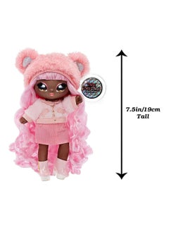 Na! Na! Na! Surprise Na! Na! Na! Surprise 19cm Cali Grizzly Doll - Glam Series 1, Collectible Soft Fashion Doll with Metallic Bear Purse  - Image 3