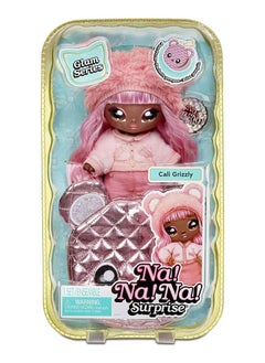 Na! Na! Na! Surprise Na! Na! Na! Surprise 19cm Cali Grizzly Doll - Glam Series 1, Collectible Soft Fashion Doll with Metallic Bear Purse  - Image 2