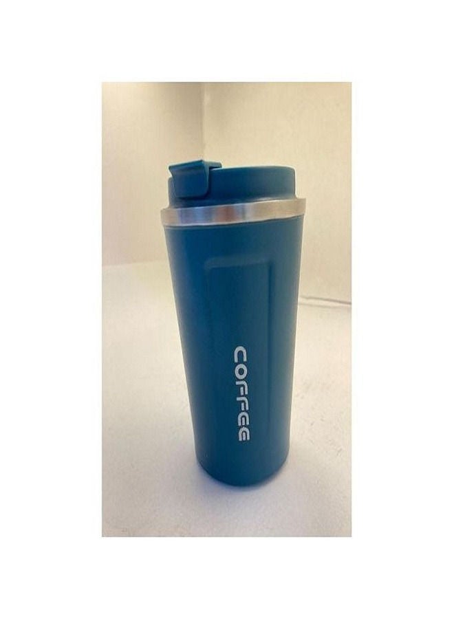 Portable Stainless Steel Vacuum Mug DarkBlue 380ml - Image 2