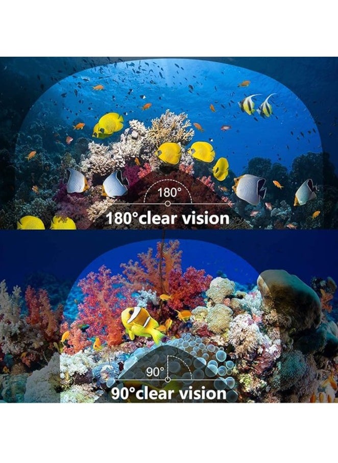 SportQ - SportQ 180 Degree Full Face Snorkeling Mask with Detachable Camera Holder, Anti-fouling, Adjustable Head Straps, Professional Snorkeling Set for Adults and Youth green S/M - Image 1