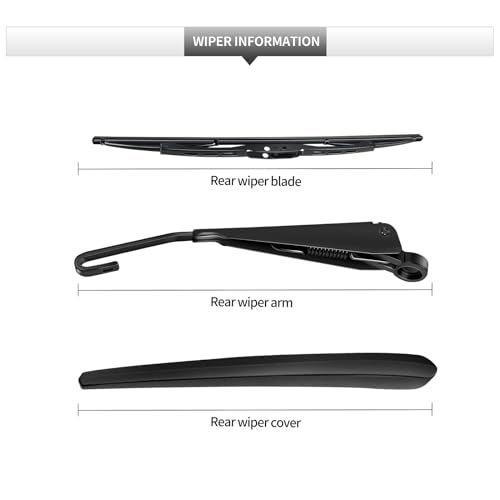 GARDIMU Replacement for Chevrolet Equinox 2018 2019 2020 2021 2022 2023 2024 Rear Windshield Wiper Blade and Arm Assembly-All-weather Back Window Wiper Arm Blade Complete Set - Image 3