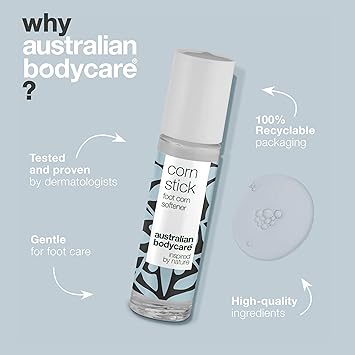 Australian Bodycare Corn Stick Hard Skin Remover for Feet Also for Supporting Care for Foot Corns Removes Hard Skin Foot Care for Women and Men with Tea Tree Oil 9ml - Image 4