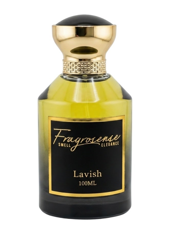 Fragrosense Lavish Eau de Parfum 100ml for Women - Oriental Floral Fragrance with Vanilla Pear Bergamot Neroli Amber Notes - Fresh Sensual Elegant Scent for Daily Wear - Image 1