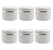 SYBL 6Pcs 250Ml/8 oz White Empty Plastic Cosmetic Containers With Round Lid For Face Cream DIY Body Scrub Mask Lotion Storage Jar Pot Case - Image 2