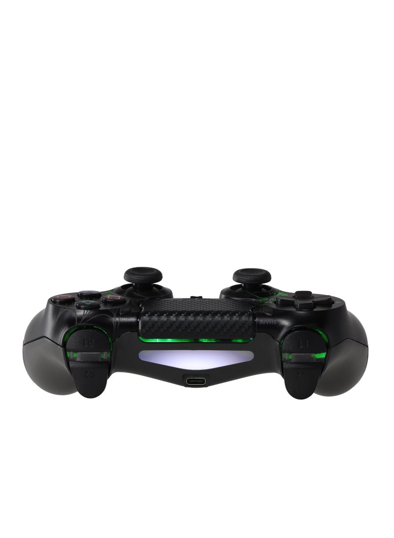 LOG Wireless Controller For PlayStation 4 / 3 / PC /  Android / IOS - RGB Lighting Effect - Black - Image 3