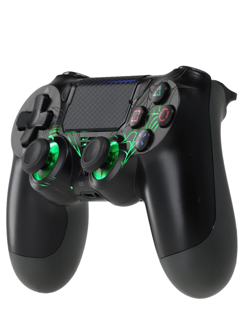 LOG Wireless Controller For PlayStation 4 / 3 / PC /  Android / IOS - RGB Lighting Effect - Black - Image 2