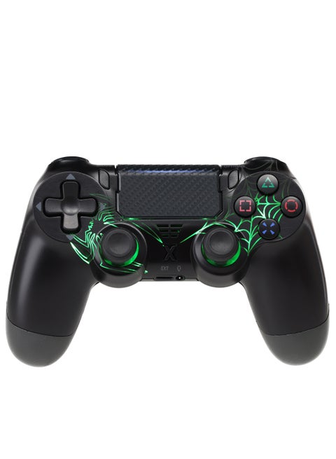 LOG Wireless Controller For PlayStation 4 / 3 / PC /  Android / IOS - RGB Lighting Effect - Black