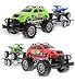 Mozlly Friction Powered Monster Trucks with SUV Towing ATV Trailers 2 Sets of Monster Truck Toys with Removable Hook Up ATV Towing Trailers Toy Realistic Truck and Trailer Toys for Boys and Girls - Image 2
