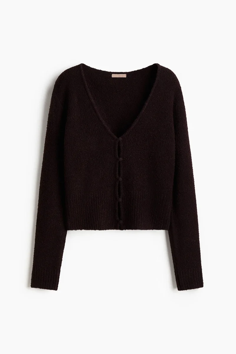 H&M Bouclé-knit cardigan