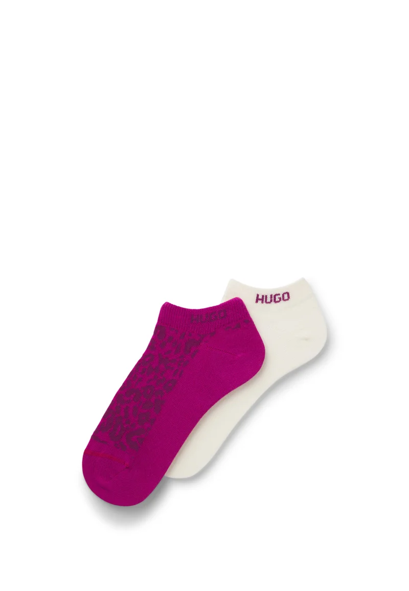 هوجو Two-pack of ankle-length cotton-blend socks