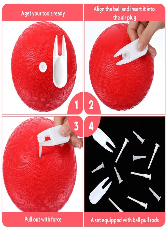 Ymapinc 12pcs Exercise Ball Plug Replacement, Fitness Yoga Ball Inflatable Air Pins for Home Gym Exercise Balls - Image 5