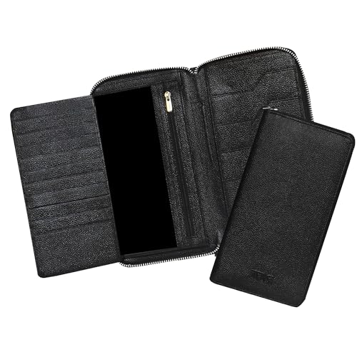 ABYS Genuine Leather RFID Protected Passport Holder for Men and Women(5117ABIA1_Black) - Image 1