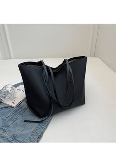 Generic Women's One Shoulder Tote Bag Handbag Large Capacity Crossbody Bag Fashion Travel Shoulder Bag Suitable for Women Girls College Students (Black)  - Image 4