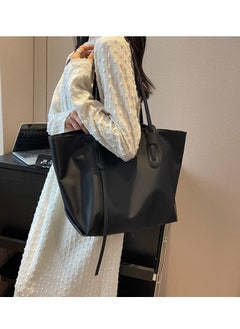 Generic Women's One Shoulder Tote Bag Handbag Large Capacity Crossbody Bag Fashion Travel Shoulder Bag Suitable for Women Girls College Students (Black)  - Image 2