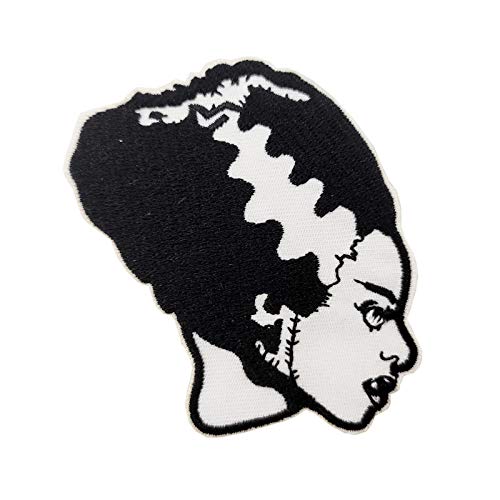 Cute-Patch 3'' Bride of Frankenstein Embroidered Iron On or Sew On Patch Cosplay Costume Badge - Image 1