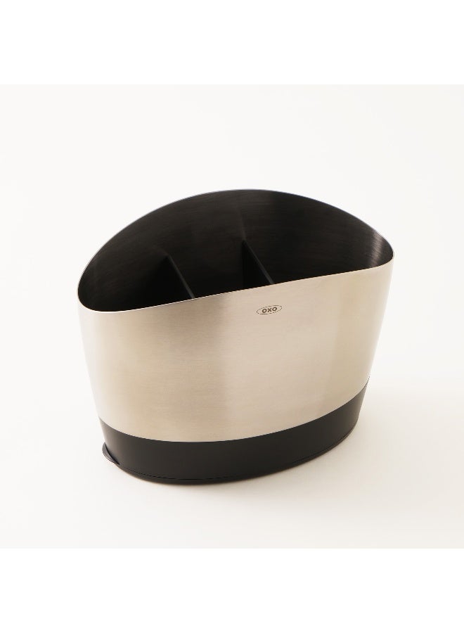 OXO حامل أدوات المطبخ من الفولاذ المقاوم للصدأ، فضي 8.4"* 4.75"* 6.25" - Image 3