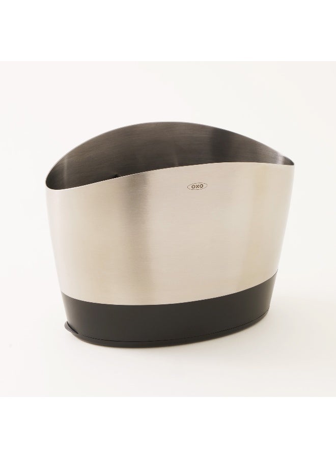 OXO حامل أدوات المطبخ من الفولاذ المقاوم للصدأ، فضي 8.4"* 4.75"* 6.25" - Image 4