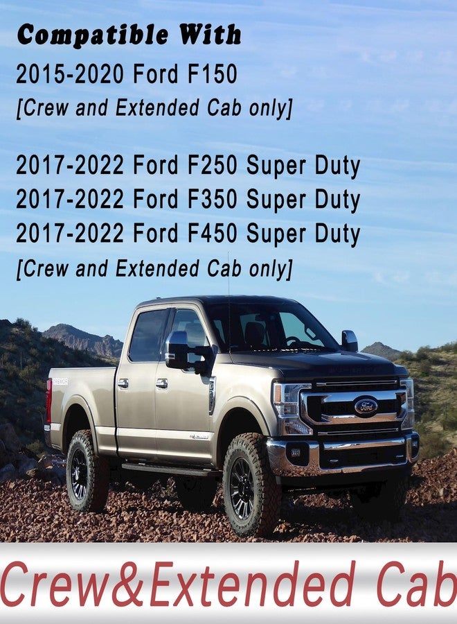 TQPONLY حامل أكواب أرضي للكونسول الوسطي من TQPONLY، متوافق مع شاحنات فورد F150 وF250 وF350 وF450 سوبر ديوتي موديلات 2015-2020، ملحقات حامل أكواب للمقعد الإضافي - Image 3