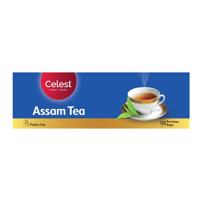 Celest Assam Tea 100 Tea Bags (Pack of 2) | Assam Black Tea | 200 Bags - Image 4