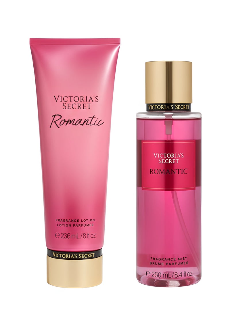 فيكتوريا سيكريت مجموعة بخاخ ولوشن رومانتك من فيكتوريا سيكريت