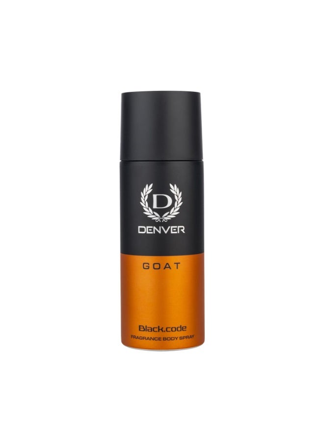 DENVER G O A T Black.code Deodorant Spray - For Men (150 ml) - Image 1