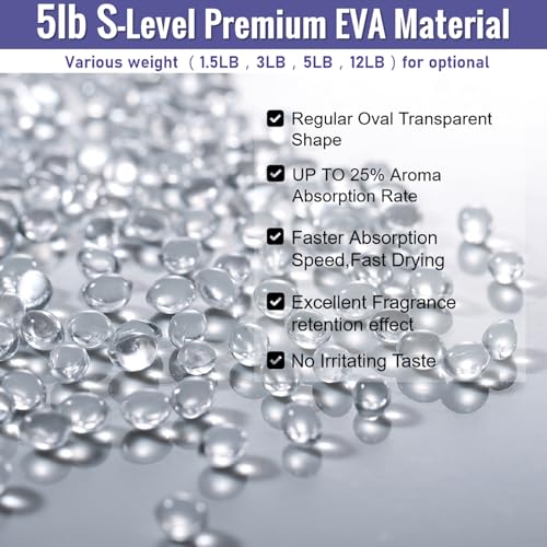 MUBYOK 5lb Premium Unscented Aroma Beads for DIY Car Freshies Eva Beads Bulk Supplies - Image 2