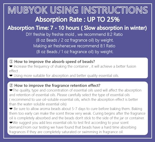 MUBYOK 5lb Premium Unscented Aroma Beads for DIY Car Freshies Eva Beads Bulk Supplies - Image 5