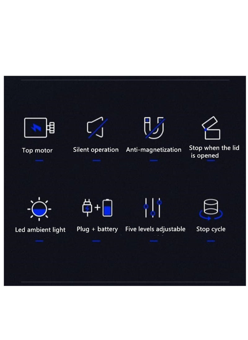 Generic - Prevent magnetization Fully automatic watch box luxury watch box piano paint high-end watch box - Image 1