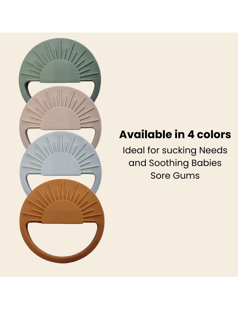 SMA Baby Sun Teether Teething Toys for Babies-Teething Toy Silicone BPA Free Anti-Dropping Infant Teether Pacifiers Chew Toys for Sucking Needs and Soothing Babies Sore Gums - Image 4