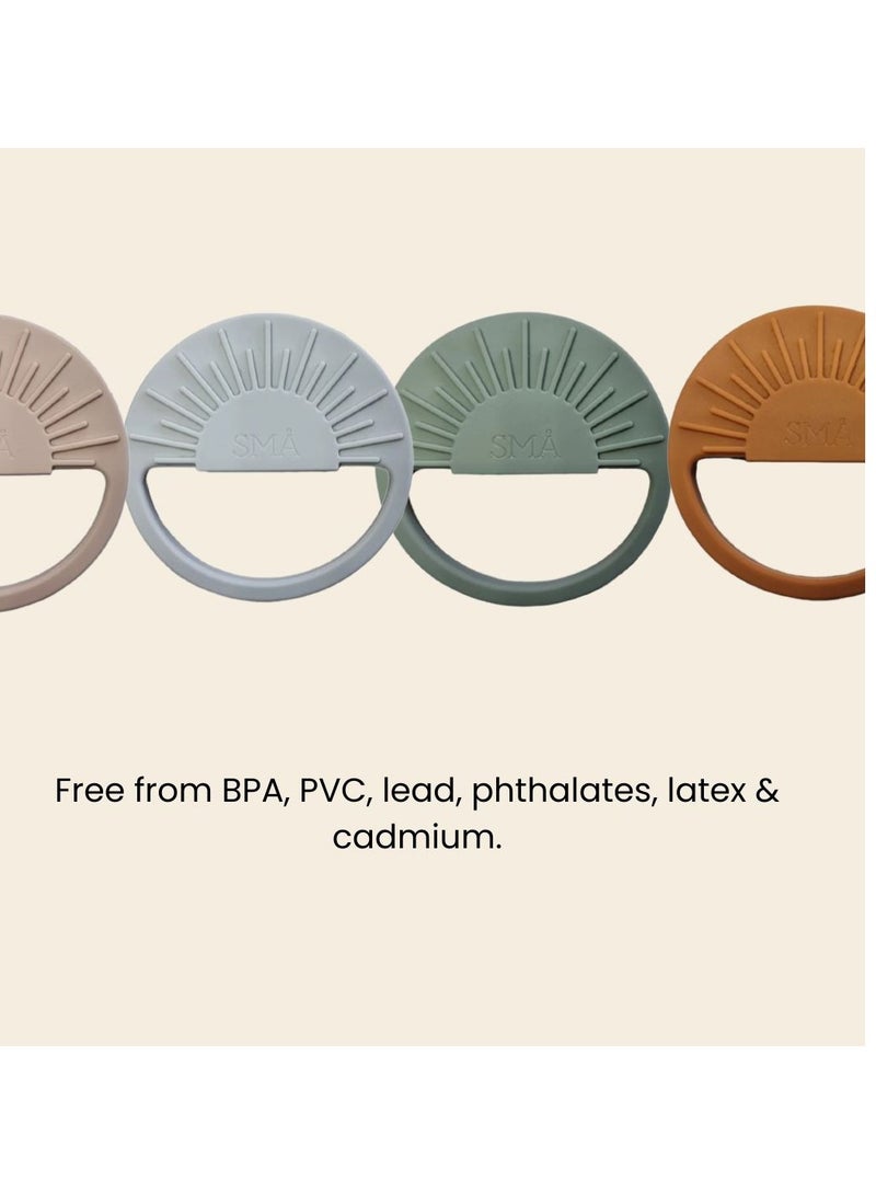 SMA Baby Sun Teether Teething Toys for Babies-Teething Toy Silicone BPA Free Anti-Dropping Infant Teether Pacifiers Chew Toys for Sucking Needs and Soothing Babies Sore Gums - Image 5