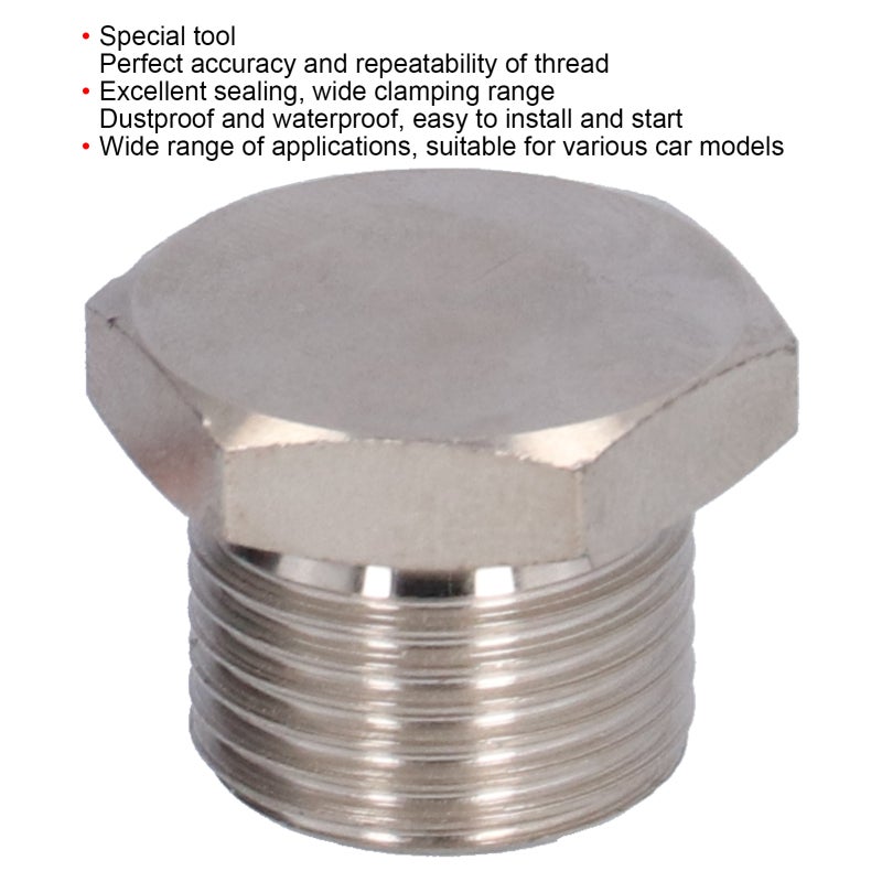 Thread Tool: Silver Iron Electroplated Nickel - Corrosion Resistant Wear Resistant High Stability Sealing Clamp for Car Applications, Dustproof Waterproof Easy Install Nut Washer with Perfect Accuracy - Image 3